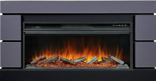 Каминокомплект Modern 42 SFT (Разборный) - Серый графит с очагом Vision 42 LOG LED