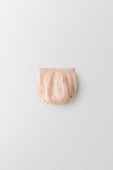 ZARA ТРУСЫ С ЦВЕТОЧНЫМ ПРИНТОМ из 100% ХЛОПКА РАМИ - LIMITED EDITION, РОЗОВЫЙ