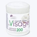 Ватные палочки в креглой банке Новые Горизонты - For Visage, 100 шт.