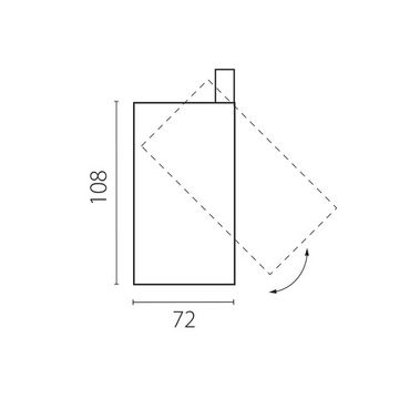 Трехфазный светильник для трековых систем QUATTRO либо потолочный (накладной или встраиваемый) 24W 4000K 215246 белый Alta Base Lightstar