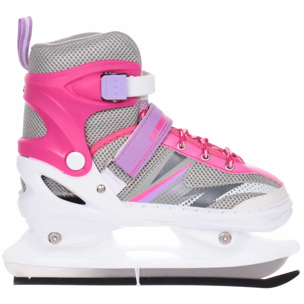 Коньки раздвижные, ледовые с роликовым блоком Sportage FIT109 Dual (размер 34-38)