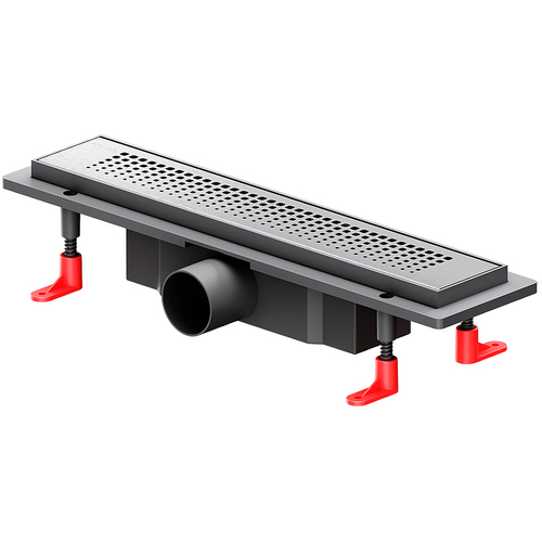 Душевой лоток AM.PM PrimeFlow 40 W02SC-P11-040-01SB с решеткой Хром матовый Cut Gradient