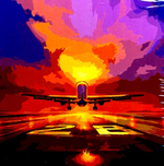 Картина рисование по номерам 40*50см «А. Чебоха. Взлёт»