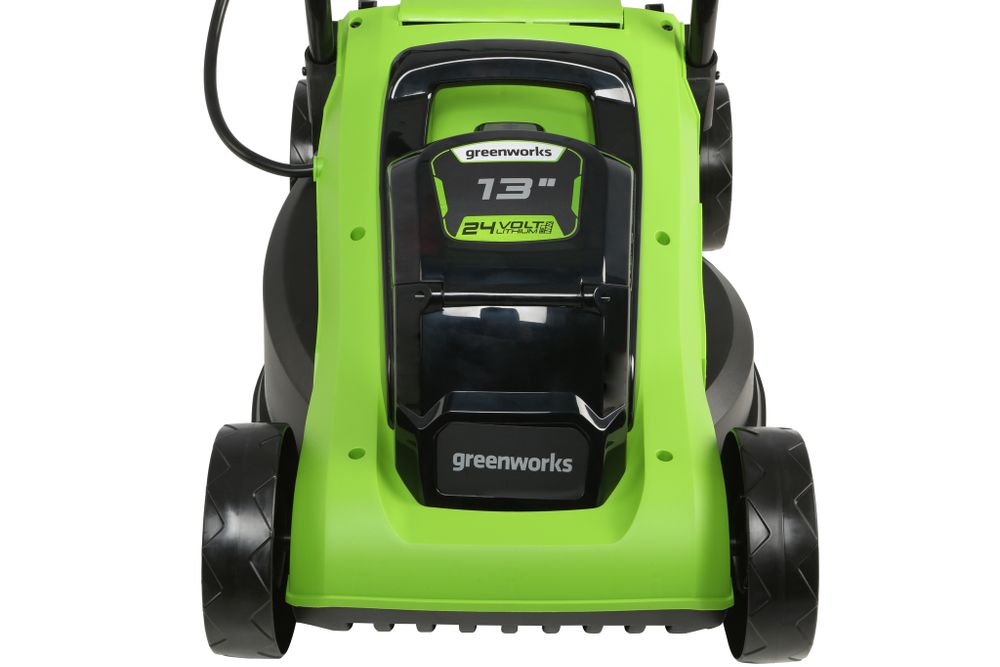 Аккумуляторная газонокосилка Greenworks G24LM32K2, 2509607, 24v, 32 см, в комплекте с АКБ 2 А·ч и ЗУ