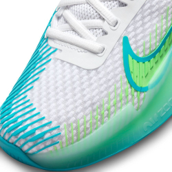 Женские Кроссовки теннисные Nike Zoom Vapor 11 - white/teal nebula/lime blast/jade ice