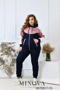Костюм 17-276-синий-пудровый Minova