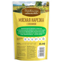 Деревенские Лакомства д/собак Мясная нарезка с Олениной, 90гр