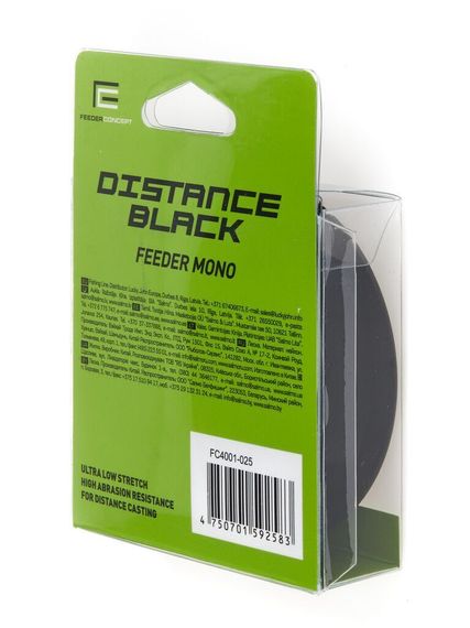 Леска монофильная Feeder Concept Distance Black 150 м, 0,25 мм