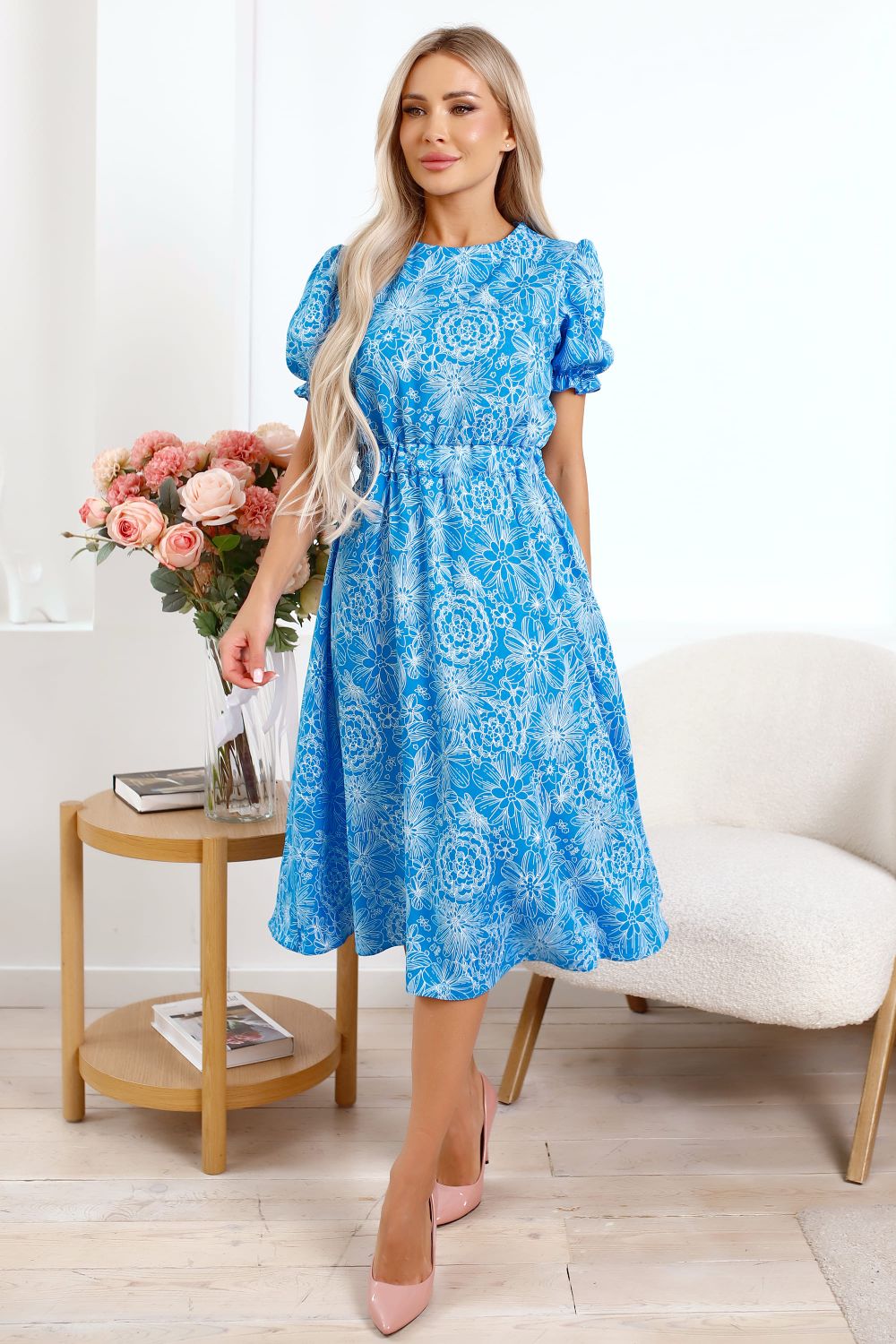 Платье Оливия (голубое) П15935-45М LT Collection