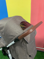 Коляска детская "VEGA Trends" RA057 Lines brown (2021)