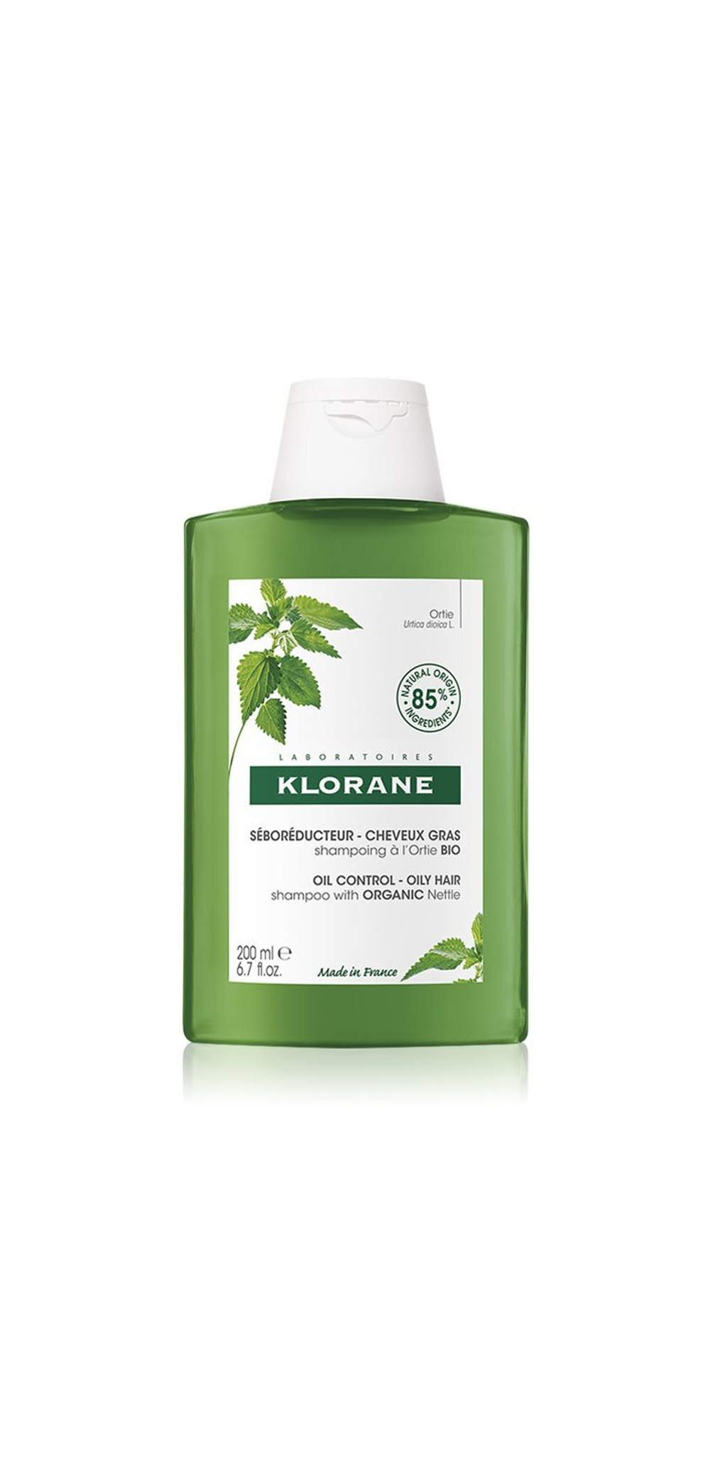 Klorane Nettle - очищающий шампунь для жирных волос /   200  ml  / GTIN 3282770141917