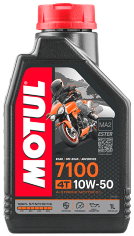 Масло 4т 10w50 синт Motul 7100 1л