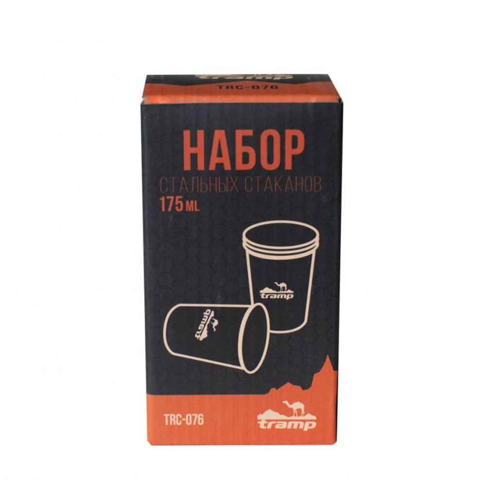 Набор стальных стаканов Tramp TRC-076 (175мл)