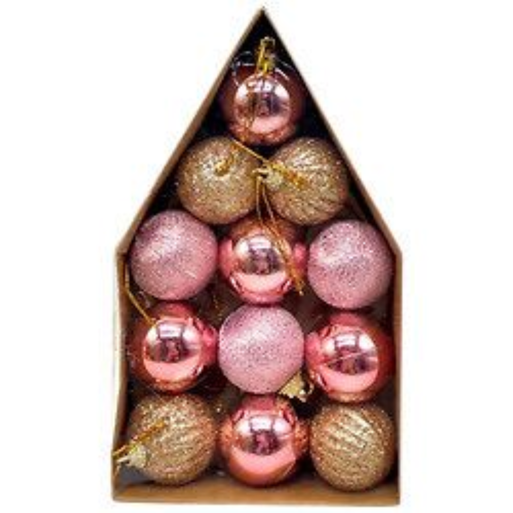 Новогодние шары для ёлки 12 шт