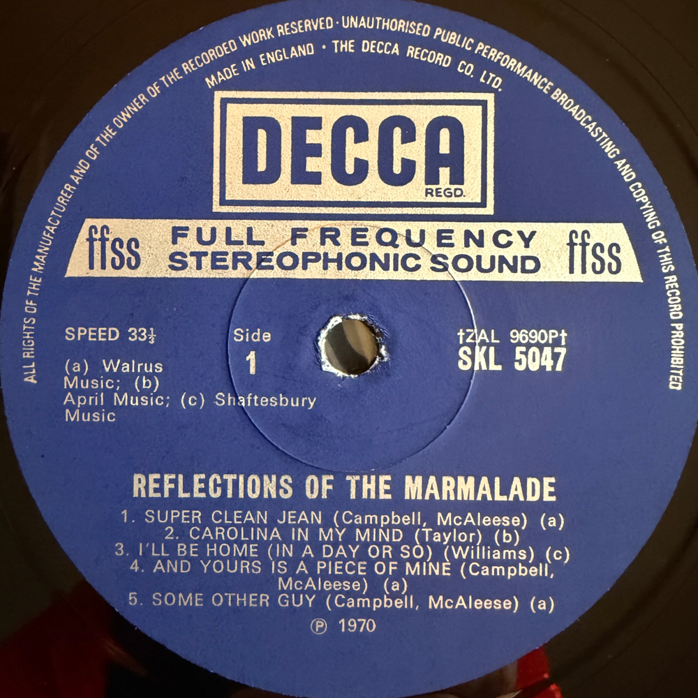 The Marmalade ‎– Reflections Of The Marmalade (Англия 1970г.) Т