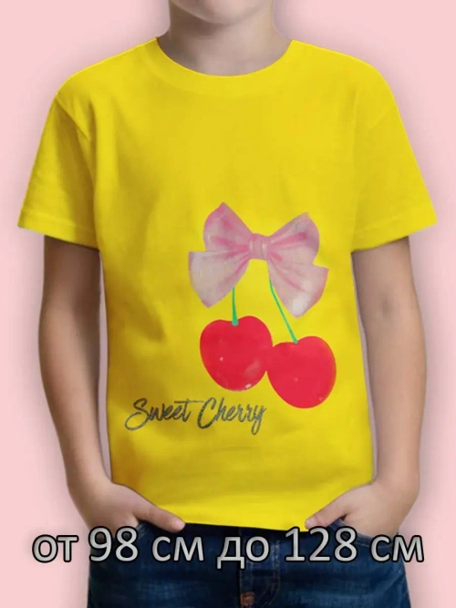 Футболка для садика и школы.девочка.1шт.