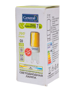 Лампа светодиодная General Lighting Systems GLDEN-G9-7-COB-220-4500 661649, 1 шт.