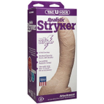 Большой фаллос-насадка для страпон-трусиков VAC-U-LOCK STRYKER (Цвет: телесный)