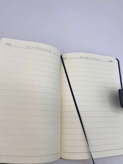 Блокнот А5 линейка 120л на магните серый (0586-2)