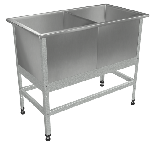 Ванна котломоечная двухсекционная "Бизнес" ВМБк, 1200x800x860 мм, без борта