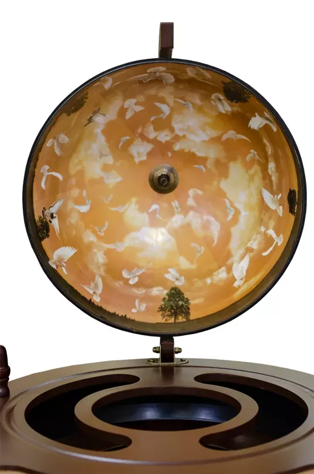 Глобус-бар напольный со столом Возрождение, сфера 42 см. PTOLEMAEUS