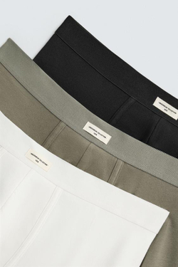 ZARA НАБОР ИЗ ТРЕХ ТРУСОВ-БОКСЕРОВ SOFT, РАЗНОЦВЕТНЫЙ