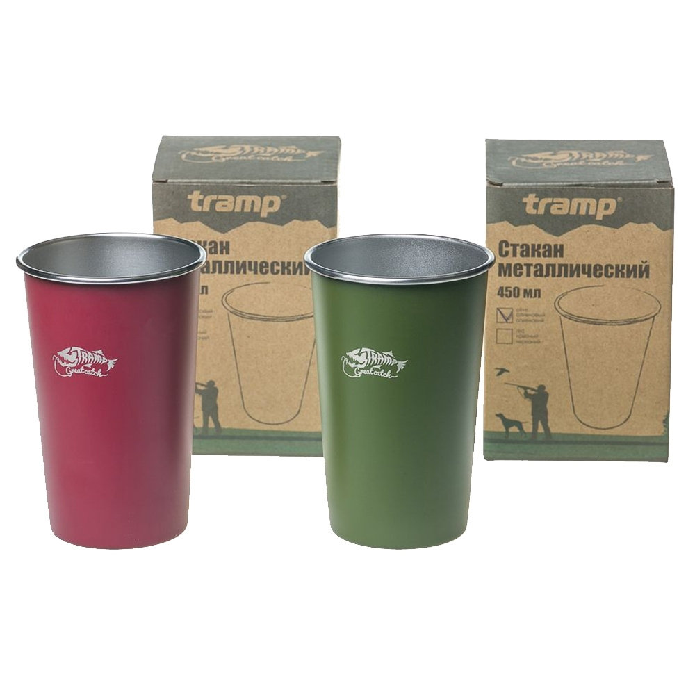 Tramp Стакан металлический, 450 мл, TRC-099, оливковый