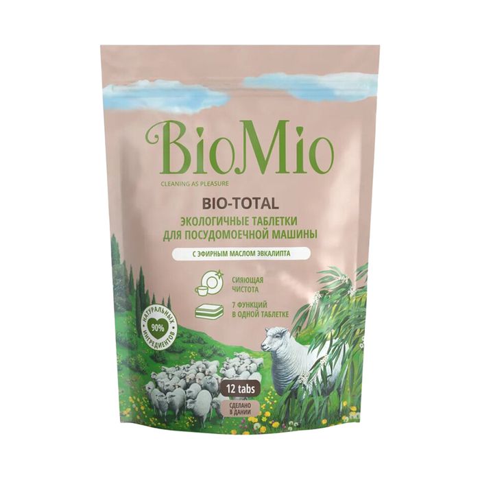 BioMio Bio-Total экологичные таблетки для ППМ с эфирным маслом эвкалипта 30 шт.