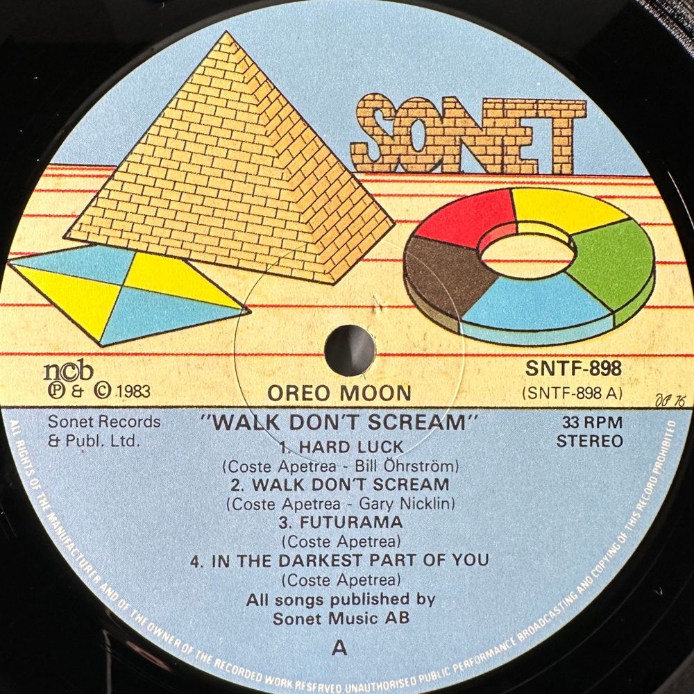 Oreo Moon ‎– Walk Don't Scream (Швеция 1983г.)