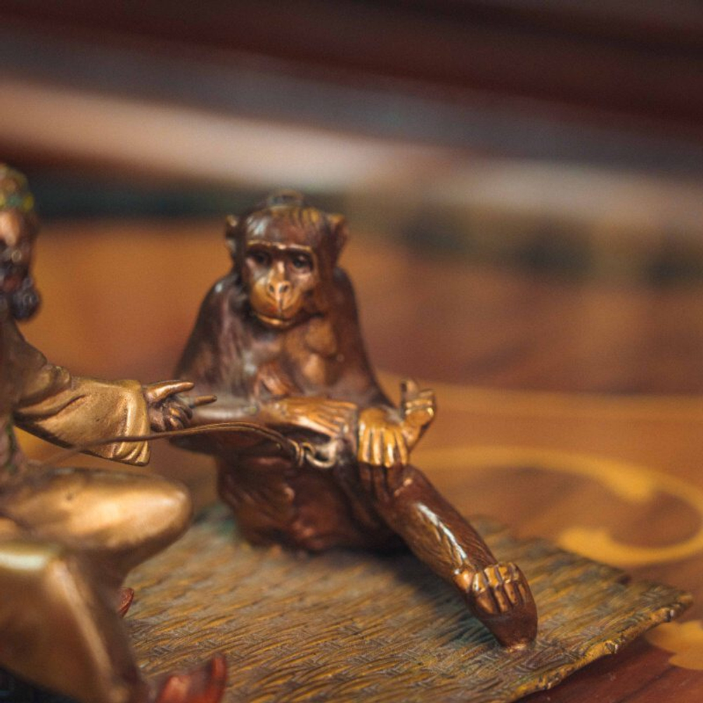 Настольная скульптура в стиле Венской бронзы «Дрессировщик»