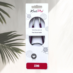 Спицы круговые Zing, 8мм/80см, KnitPro,(47136)