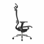 Кресло офисное МЕТТА "SAMURAI" S-3, с подголовником, сверхпрочная ткань-сетка, черное