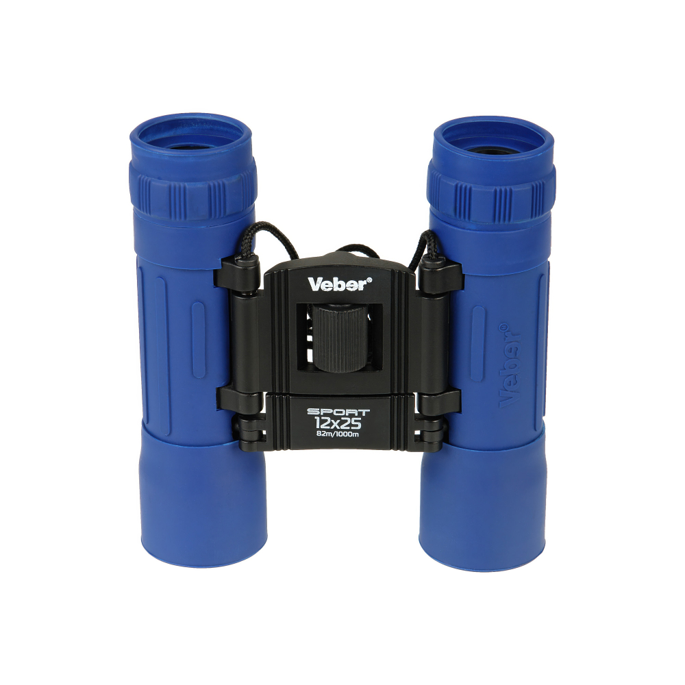 Бинокль Veber Sport NEW БН 12x25 silber / blue - Roof призмы из стекла Bk-7