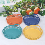 Сухарница пластиковая с ручками «Астория» 22*5см цвет микс