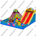 Большая площадка с высокой горкой "Дино-городок", 15*15*6 м