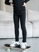 Черный костюм для девочки на осень