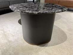 Журнальный столик JK, 60х45 см, черный мрамор