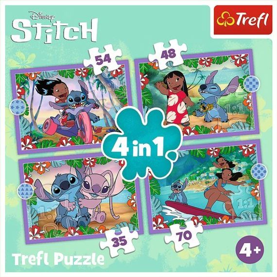 Puzzle Puzzle 4in1 Lilo&amp;Stitch&#39;s crazy day