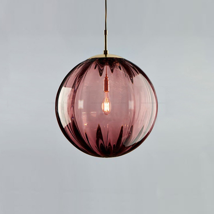 Pendant design lamp Melon  ( Burgundy )