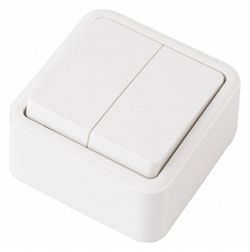 Выключатель двухклавишный Arte Milano 310 310.30-2.white