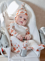 Комбинезон Mjölk Sleep and Play Mushrooms, с рукавом реглан