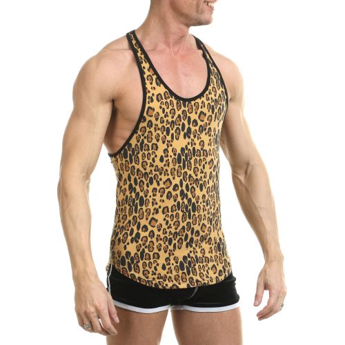 Мужская майка с леопардовым принтом Van Baam 43010