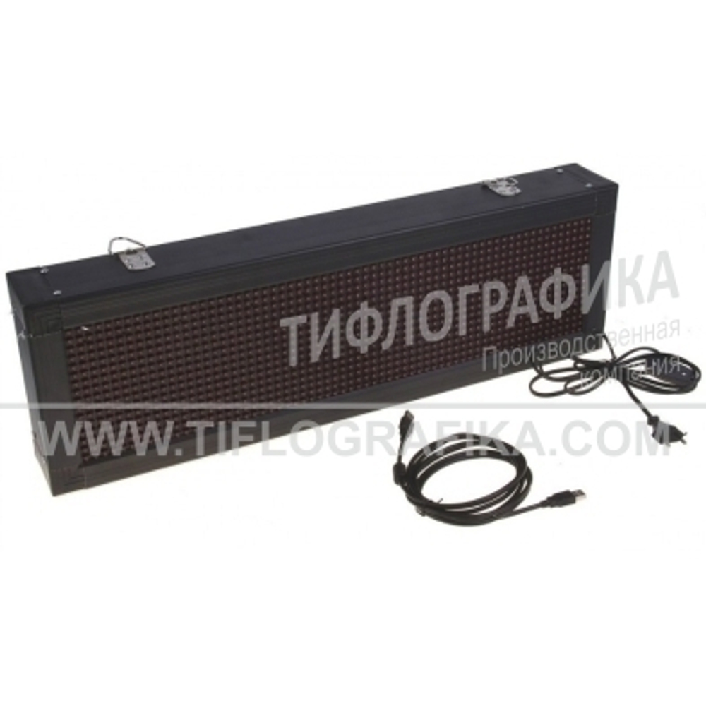 Светодиодное табло "Бегущая строка" красного свечения 720х2640x90 мм