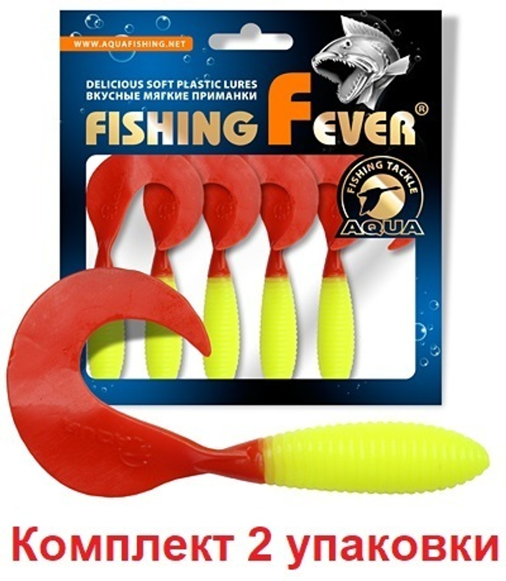 Мягкая приманка твистер FishingFever ARGO 6,0cm,2,0g,уп 6 шт