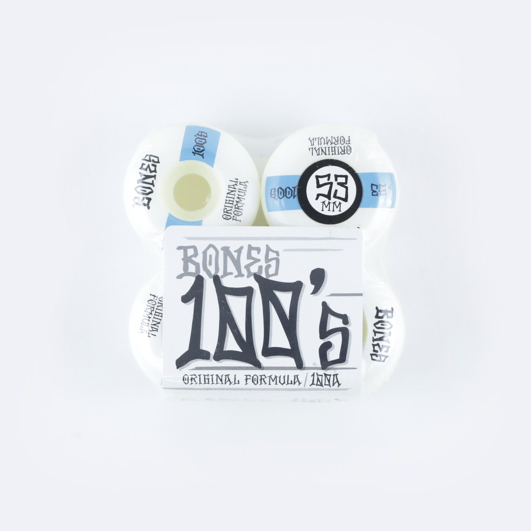 Колеса Bones 100'S OG Formula Wide (white-blue) 100A артикул: - купить в магазине Дайс
