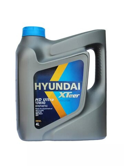 HYUNDAI XTEER HD ULTRA 10W40 CJ-4 SL Масло моторное груз. (пластик Корея) (4L)