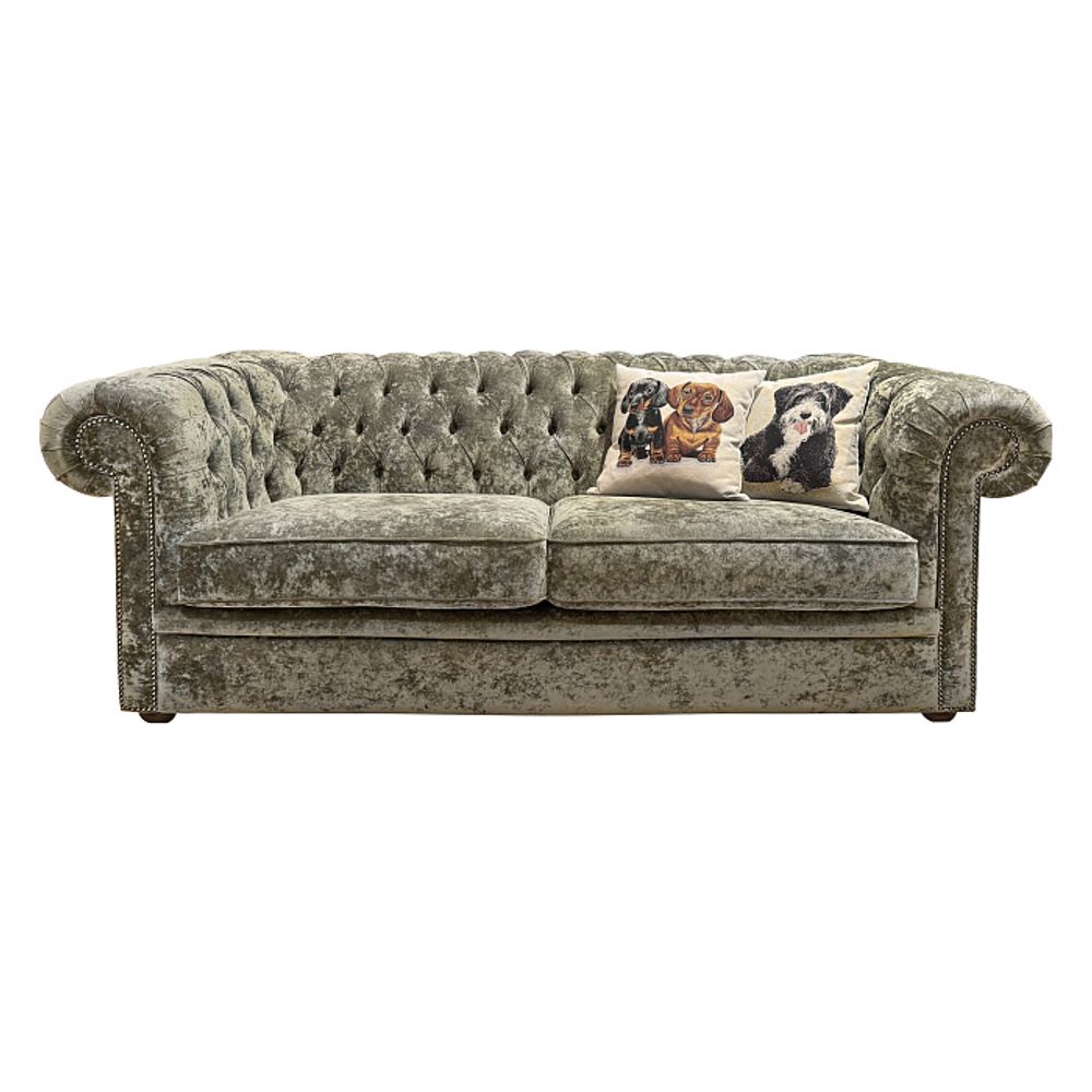 Диван для кабинета "Челси 2 Краш" трехместный