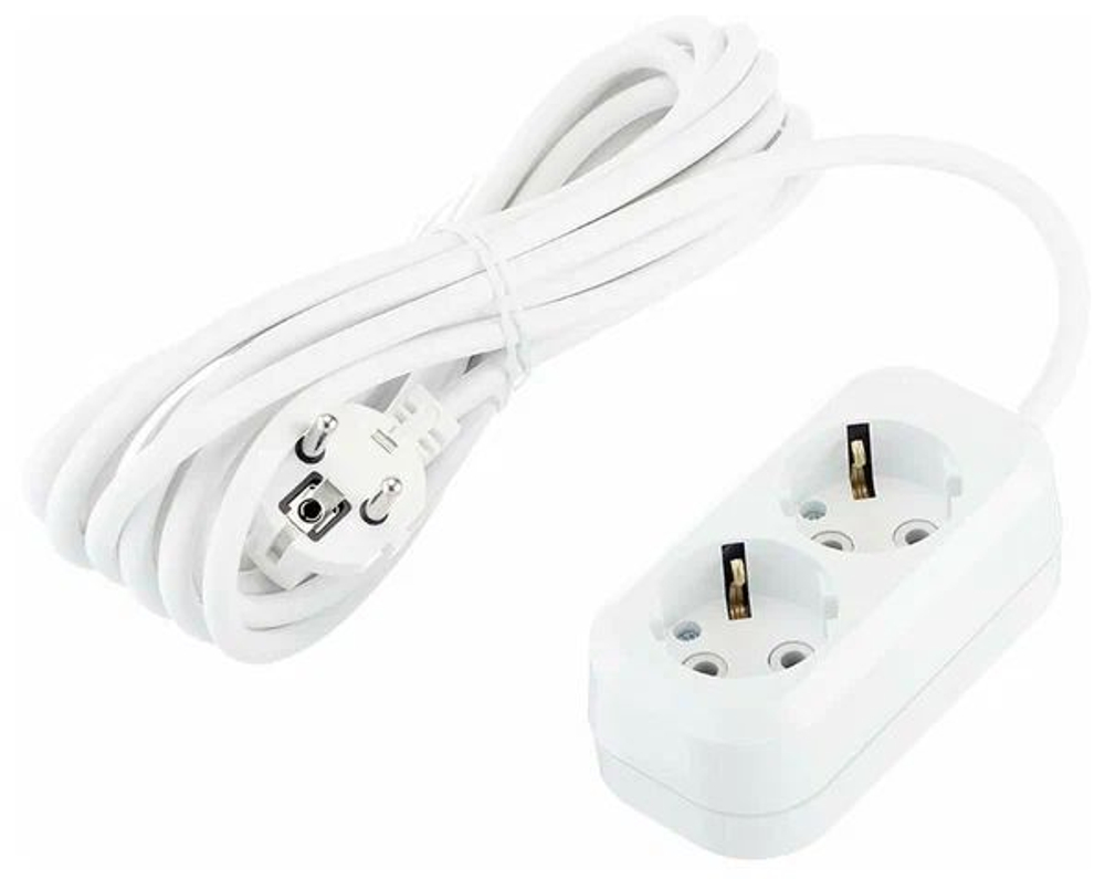Удлинитель 2х5м с заземлением 16А IP20 Makel MGP 114