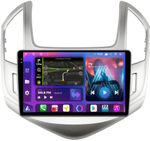 Магнитола для Chevrolet Cruze 2012-2015 (рамка серебро) - FarCar BM261M-2K монитор 9.5" 2K QLED на Android 14, TS10, 4+32Гб, CarPlay, 4G SIM-слот