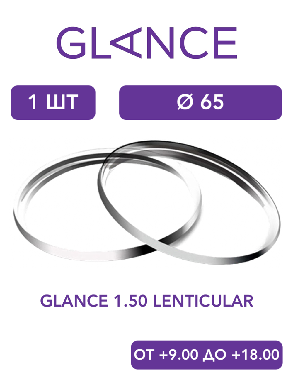 Линза для очков Glance 1.50 Lenticular